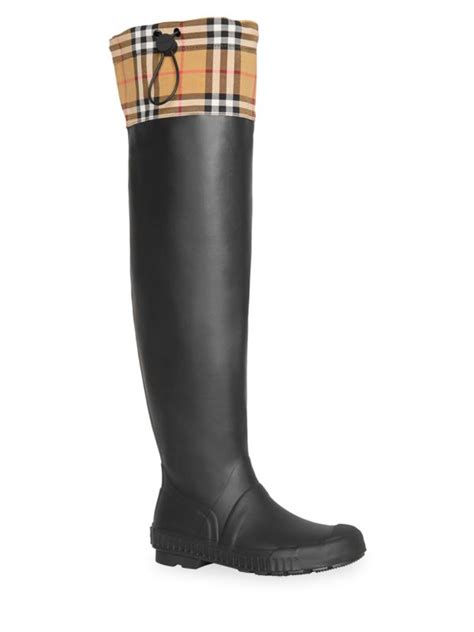 burberry freddie rain boot wide calf|Wide Calf Comfort: Burberry Freddie Rain Boot .